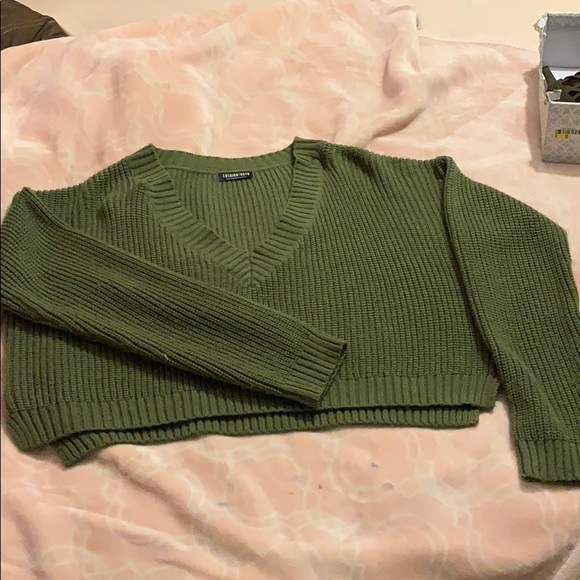 Olive green crop top and dresses - Picture 1 of 3